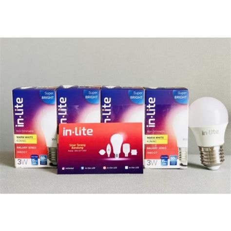 Jual Lampu LED BULB IN LITE INLITE Value Paket Beli 3 Gratis 1 Sinar