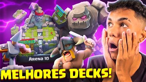 Melhores Decks Para Arena 10 Montanha Do Porco No Clash Royale Youtube