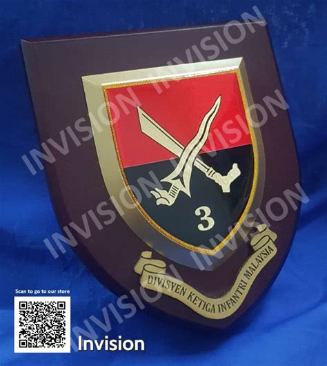 Malaysian Army Unit Plaques 3 Divison 3rd Division Army Plaques Military Plaques Atm Plaka