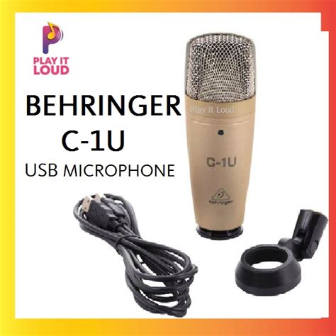 Behringer C U Usb Studio Condenser Microphone Original Shopee