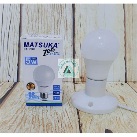 Jual Lampu Led Bohlam Matsuka Zen W W W W W Shopee Indonesia