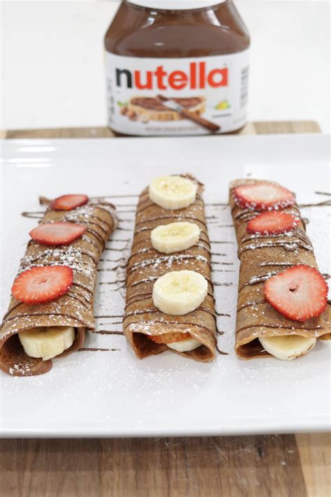 4 Ingredient Nutella Crepes 5 Steps With Pictures Instructables