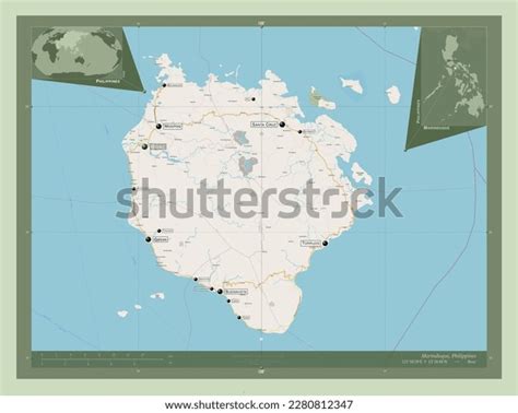 Marinduque Province Philippines Open Street Map Stock Illustration ...