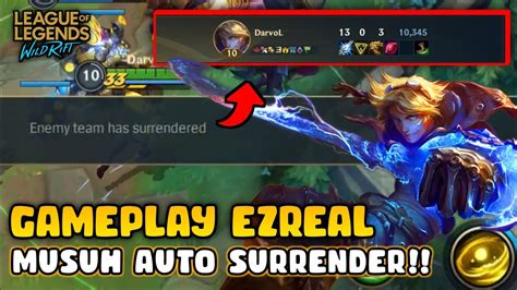 Ezreal Champion Op Parah Musuh Auto Surrender League Of Legends