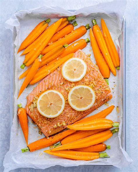 Pan Roasted Salmon And Carrots 🥕 Clean Food Crush