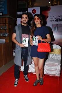 Ayushmann Khurrana Poses For The Media At The Launch Of Book Cracking