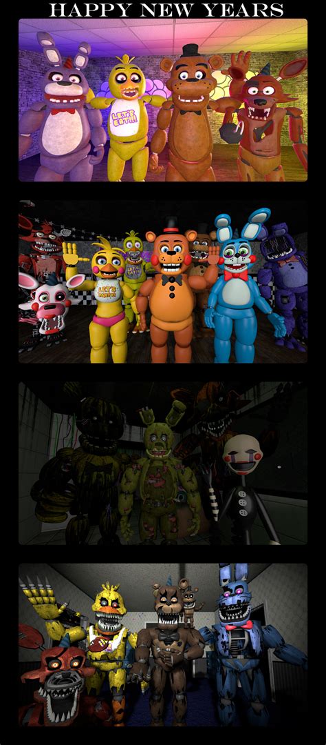 Fnaf Sfm Fnafy New Years By Pikapower24 On Deviantart