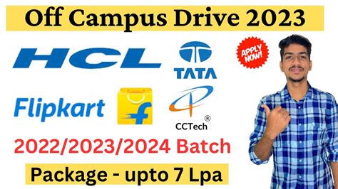 Hcl Tech Off Campus Drive Flipkart Tata Recruitment Hcl