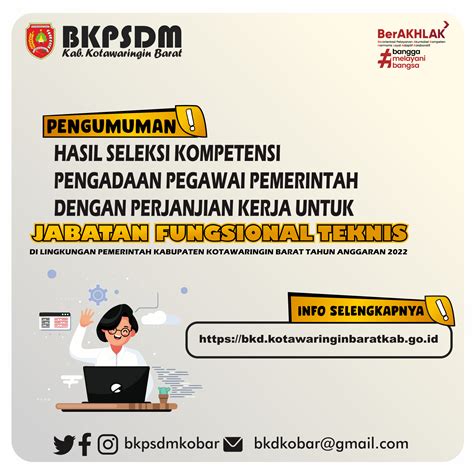 Pengumuman Tentang Hasil Seleksi Kompetensi Pengadaan Pegawai