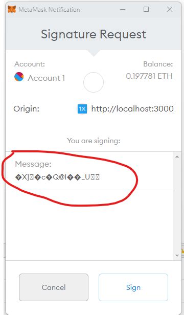 Solved Formatting Of Message In MetaMask Signature Request Is Weird