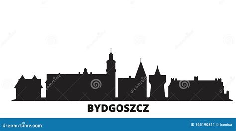 Poland Bydgoszcz City Skyline Isolated Vector Illustration Poland