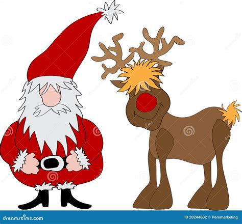 Santa Claus Reindeer Stock Photography - Image: 20244602