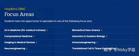 美国约翰霍普金斯大学生物医学工程专业解析！ 知乎