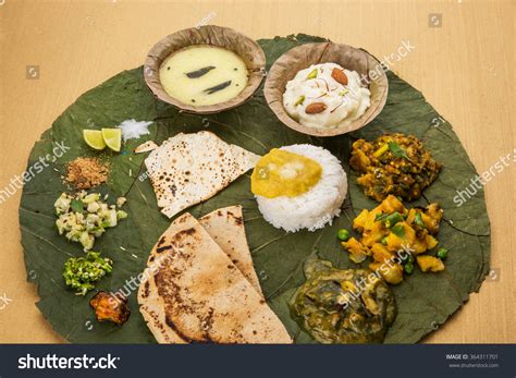 Typical Healthy Maharashtrian Food Platter Thali Stock Photo Edit Now