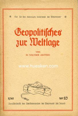 GEOPOLITISCHES ZUR WELTLAGE GERMAN NAZI HISTORY 1933 1945 German