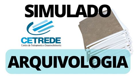 Simulado Quest Es De Arquivologia Para Concurso P Blico Banca