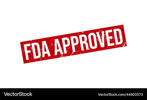 Fda approved stamp seal Royalty Free Vector Image