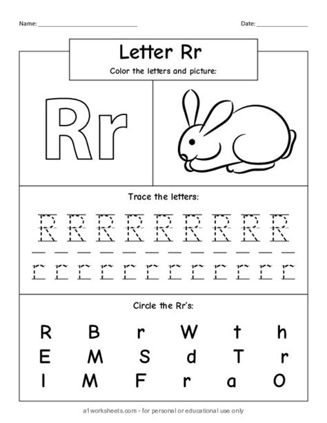 Tracing The Letter R Worksheets Artofit