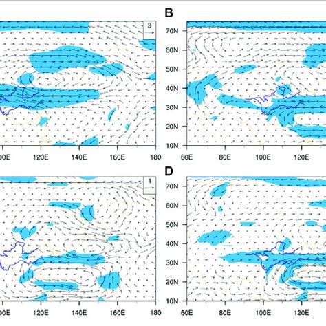 Composite Differences In A 200 B 500 And C 850 Hpa Wind