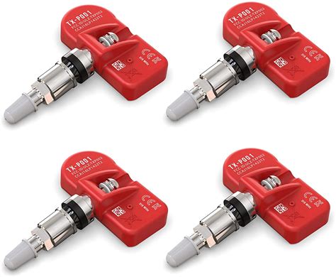 MOBILETRON 315MHz TPMS Flange Mount Tire Pressure Sensors 4 Pack