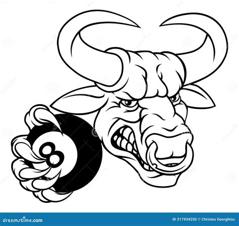 Bull Minotaur Longhorn Cow Soccer Mascot Cartoon Cartoondealer