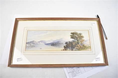 William Robert Earl Fl 1823 1867 Watercolour A Lakeland Scene