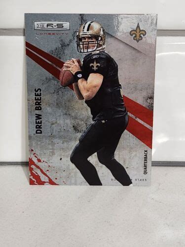 2010 Panini Rookies Stars Longevity Ruby 093 100 Drew Brees 91 New