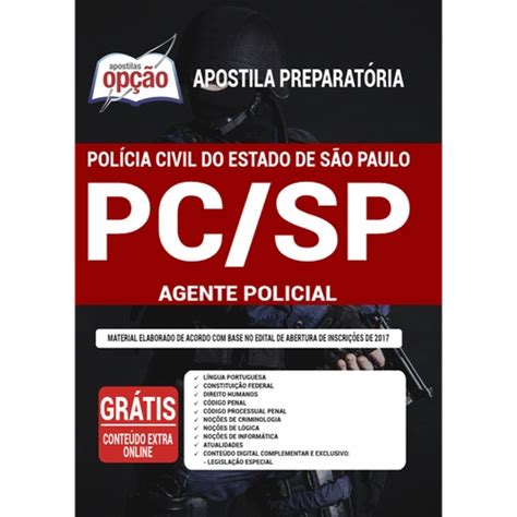 Apostila PC SP Agente Policial Polícia Civil São Paulo em Promoção