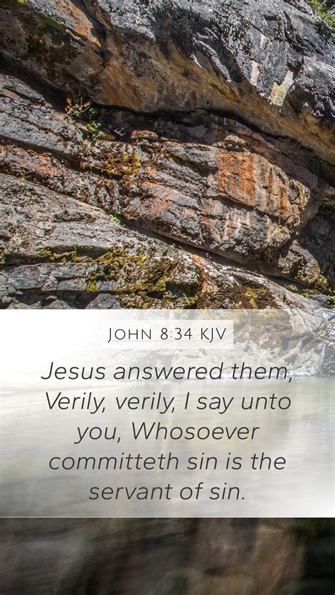 John 834 Kjv Mobile Phone Wallpaper Jesus Answered Them Verily