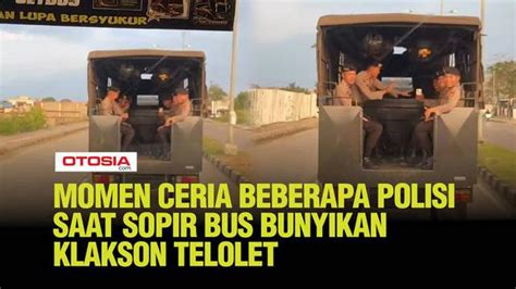 Aksi Seru Di Jalan Polisi Bergoyang Mengikuti Irama Saat Klakson