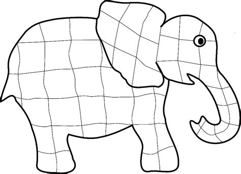 Elmer Elephant Coloring Page - ClipArt Best