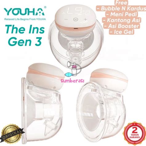 Jual Youha The Ins Next Gen Wearable Breastpump Pompa Asi Handsfree