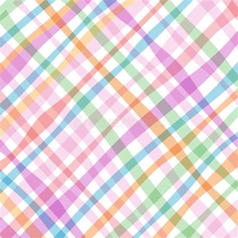 Gingham Background Vector In Cute Pastel Pattern Free Vector Stock