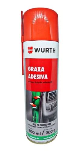 Graxa Adesiva Wurth Spray Lubrificante Líquido W max MercadoLivre