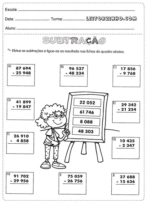 Atividade De Matemática 4ano Arme E Efetue 112