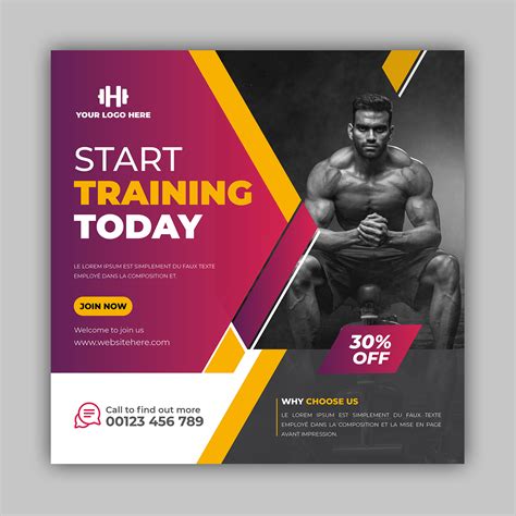 Advertising Banner Fitness Fitness Banner Fitness Flyer Gym Gym