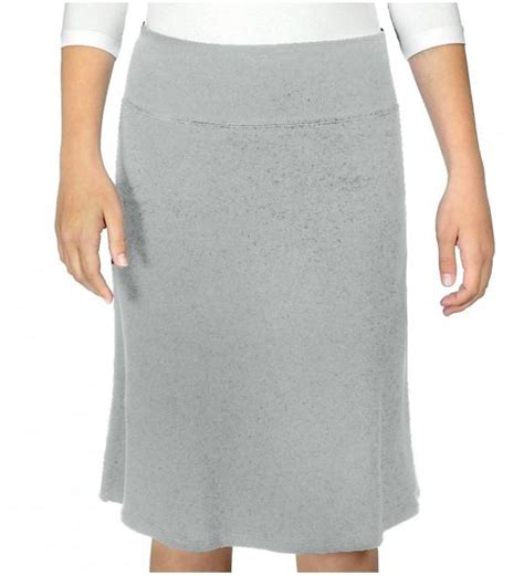 Women S Modest A Line Cotton Spandex Knee Length Sports Skirt Heather Grey C611tk9969z