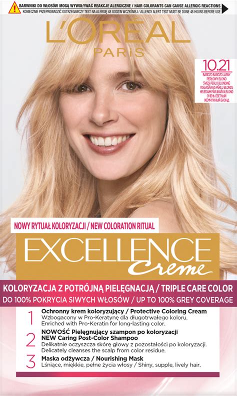 L ORÉAL PARIS Creme Excellence krem koloryzujący ochronny nr 10 21