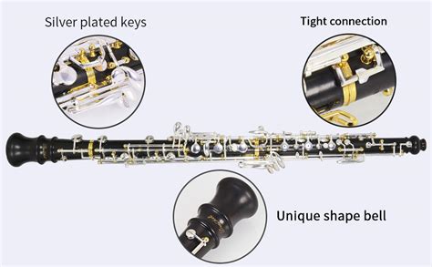 Oboe Professional Performance Level Ebony Body Silver