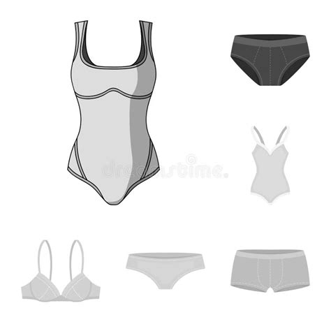 Vector Design Of Bikini And Fashion Symbol Set Of Bikini And Swimsuit Vector Icon For Stock