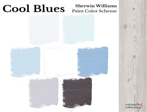 Blue Paint Color Palette