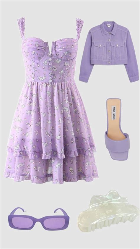 #purple #cute | Dressy outfits, Outfits, Summer outfits