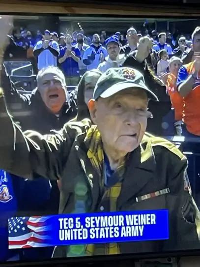 Seymour Weiner Korean War Veteran Mets Recognize 87 Year Old As