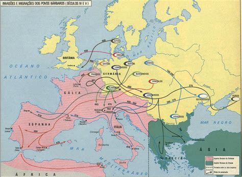 Hist Ria A Queda Do Imp Rio Romano E As Invas Es B Rbaras