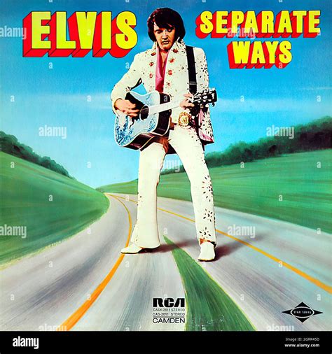 Elvis Presley Separate Ways 1972 Vintage Vinyl 33 Rpm Record Stock