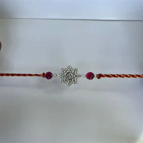 Fancy Rakhis Multicolor 13 5inch Pure Silver Thread Rakhi At Rs 230