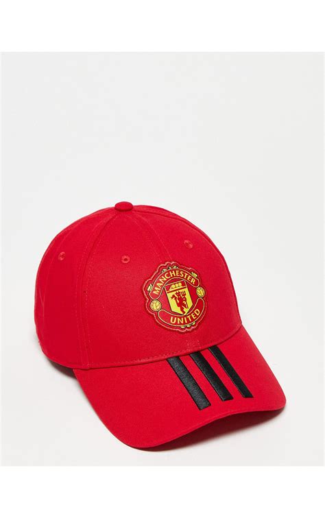 Gorra Roja Con Dise O Del Manchester United Fc Adidas Originals