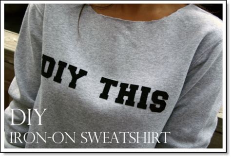 DIY: Iron-On Letter Sweatshirt – Felting