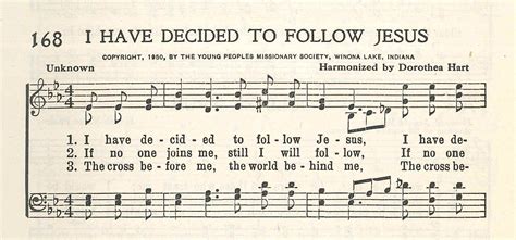 I have decided to follow Jesus — Hymnology Archive