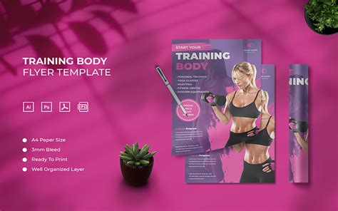 Training Body Flyer Template Templatemonster